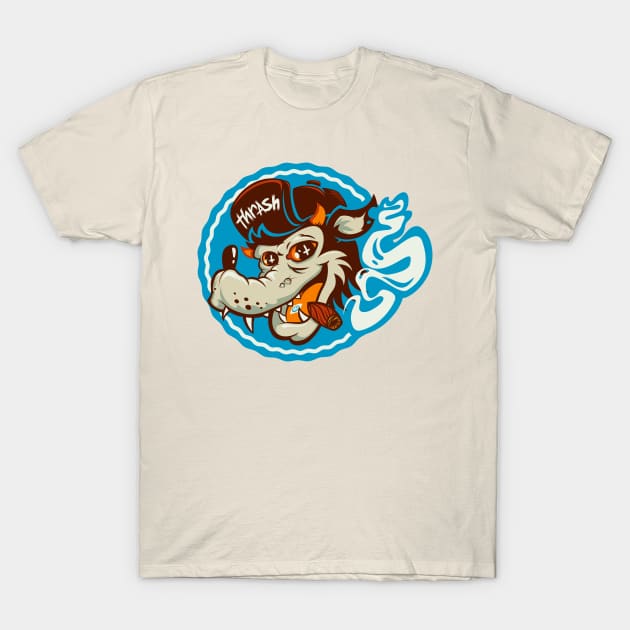 Lowbrow Thrasher Wolf T-Shirt by Glitterbeard